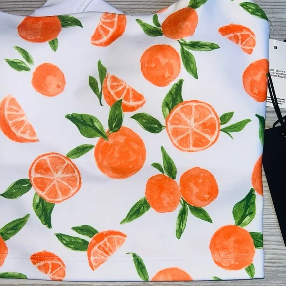 🍊 YPB sculptLUX Strappy-Back Crop Tank Oranges Abercrombie & Fitch XS NWT - Picture 5 of 9